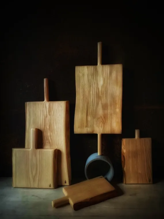 Planche à découper en bois massif français 