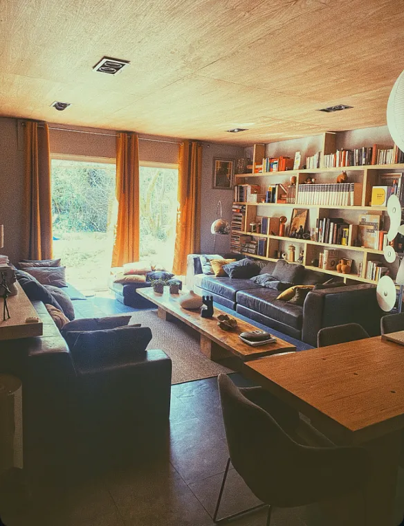 Mobilier salon en bois massif sur mesure à Toulouse, Atelier RBS La Planche